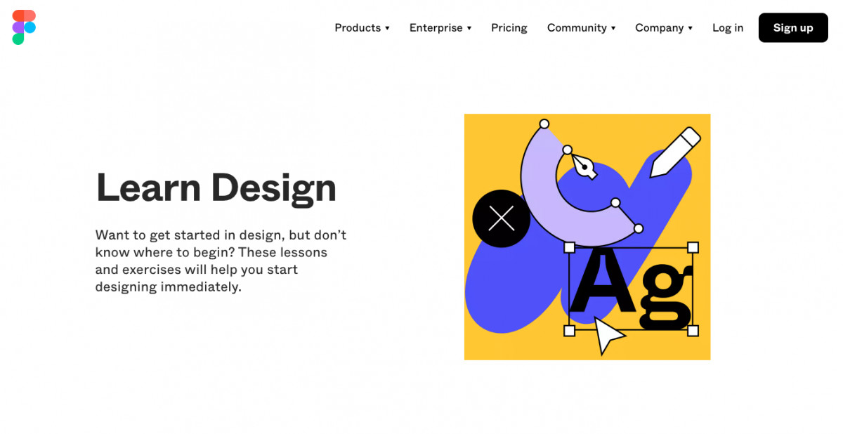 Learn Design website hero image