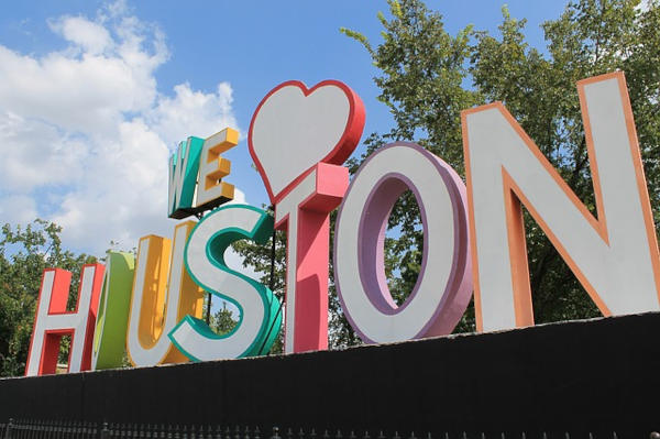 We Love Houston sign