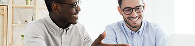 coding student mentoring another student